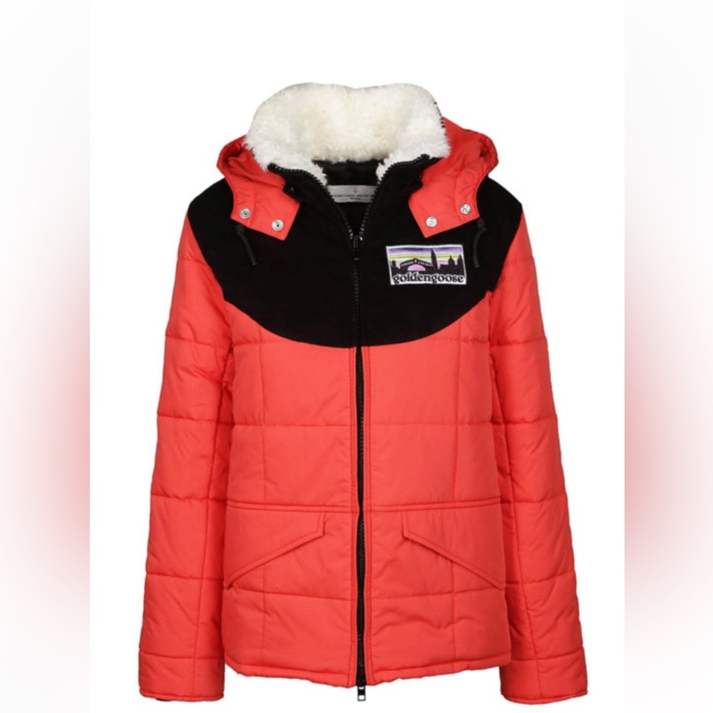 Golden Goose Hooded Quilted Jacket.